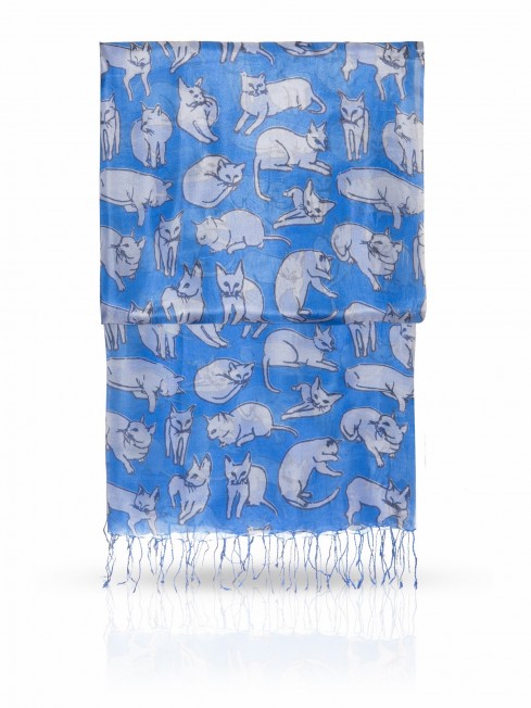 Палантин Женский S-CATS/BLUE